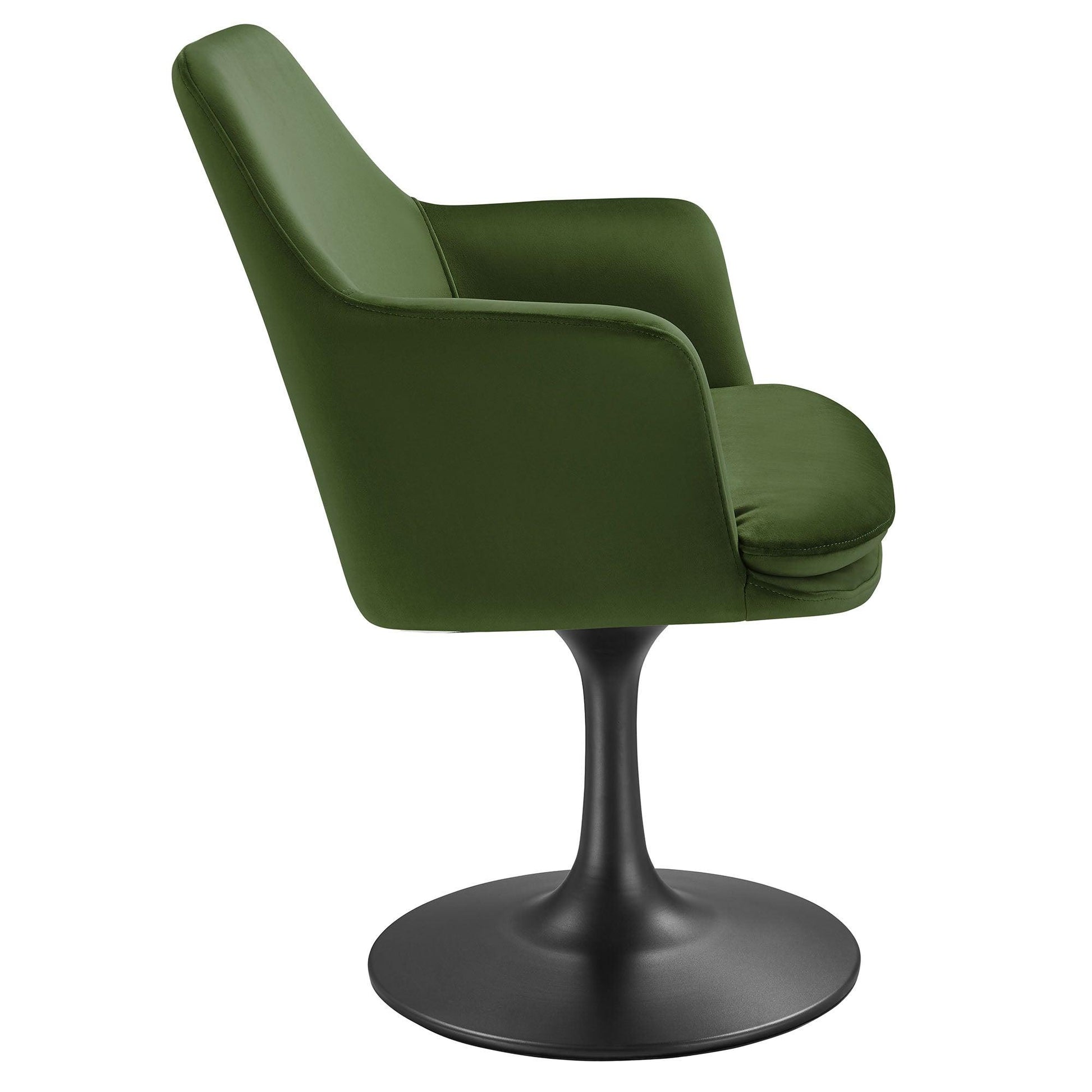 Lippa Performance Velvet Swivel Dining Armchair by Modway FredCo