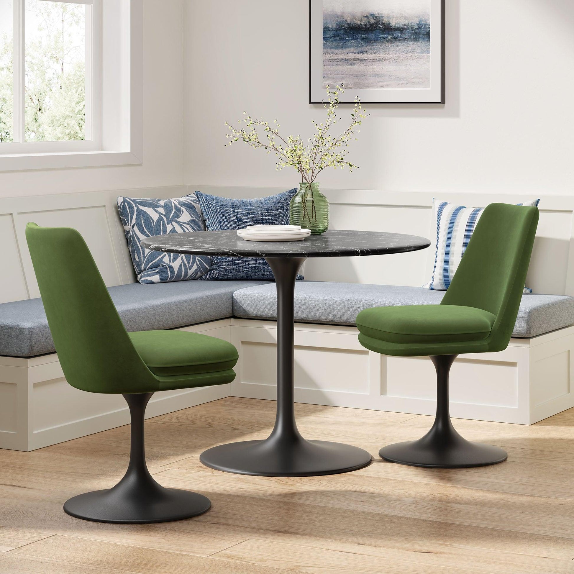 Lippa Performance Velvet Swivel Dining Chair by Modway FredCo