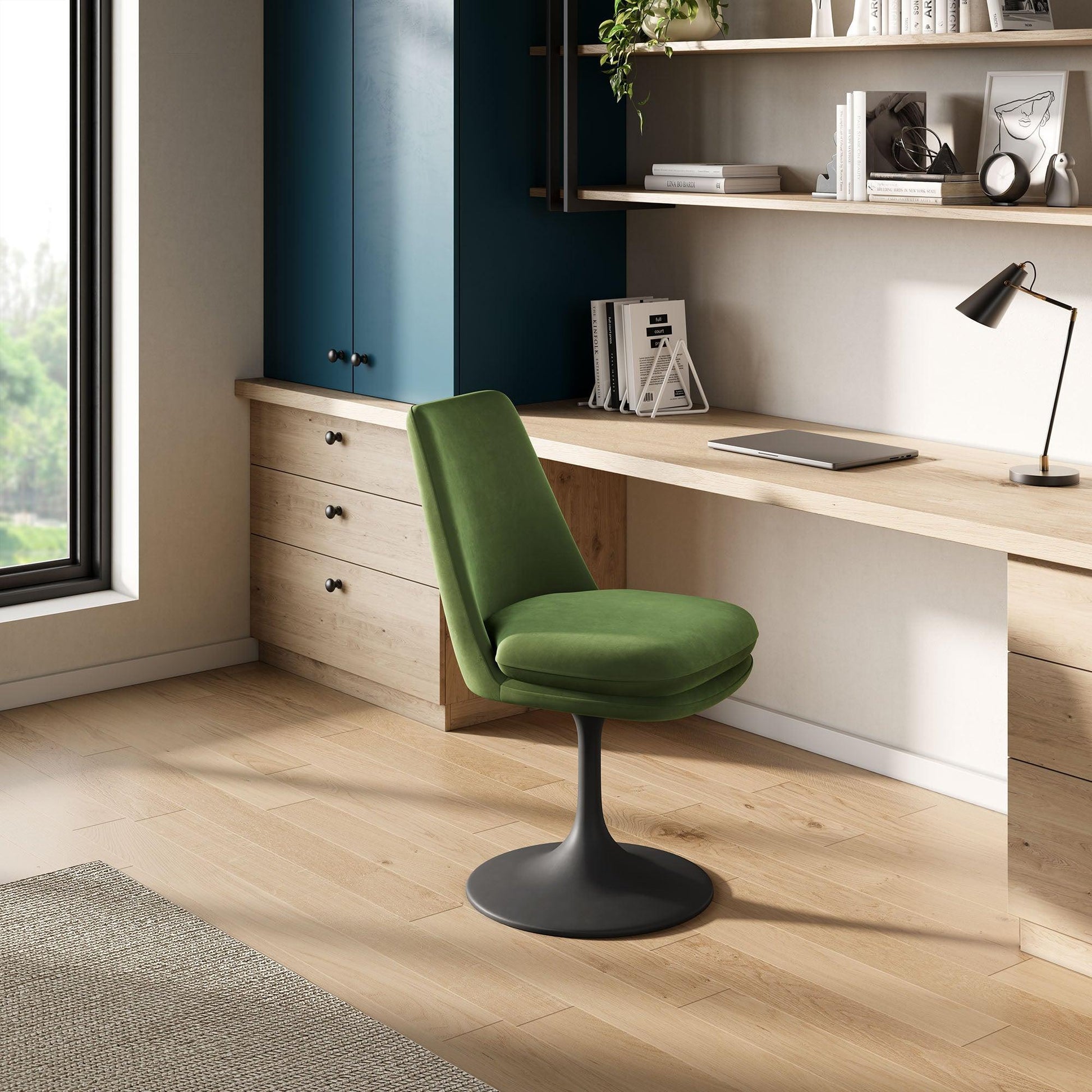 Lippa Performance Velvet Swivel Dining Chair by Modway FredCo
