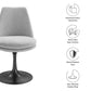 Lippa Upholstered Swivel Dining Chair by Modway FredCo