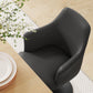 Lippa Vegan Leather Swivel Dining Armchair by Modway FredCo