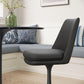 Lippa Vegan Leather Swivel Dining Chair by Modway FredCo