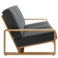 Lirienne 2-Piece Outdoor Patio Aluminum Faux Wood Furniture Set by Modway EEI-7304 FredCo