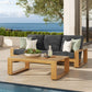 Lirienne 2-Piece Outdoor Patio Aluminum Faux Wood Furniture Set by Modway EEI-7304 FredCo