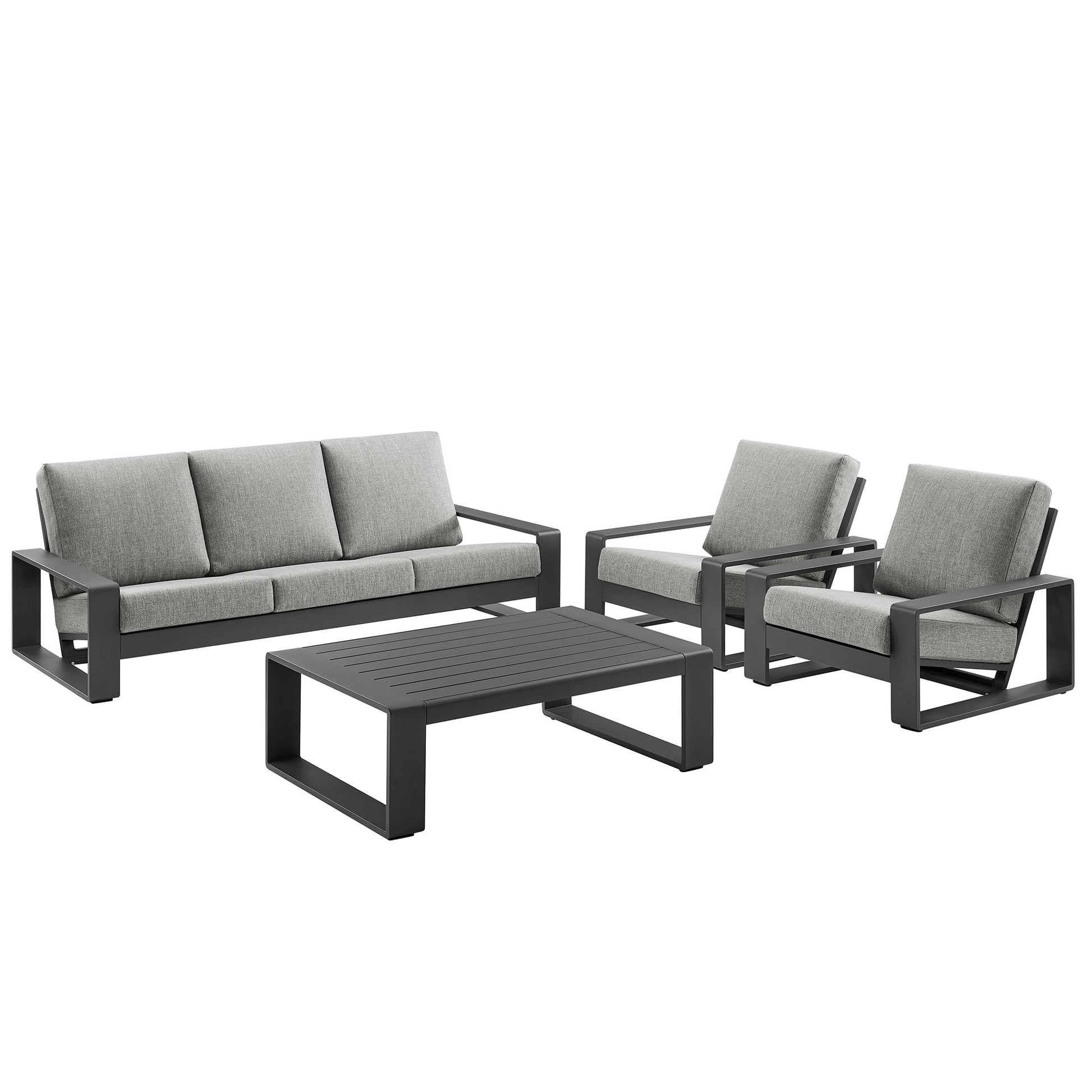 Lirienne 4-Piece Outdoor Patio Aluminum Furniture Set by Modway EEI-7306 FredCo