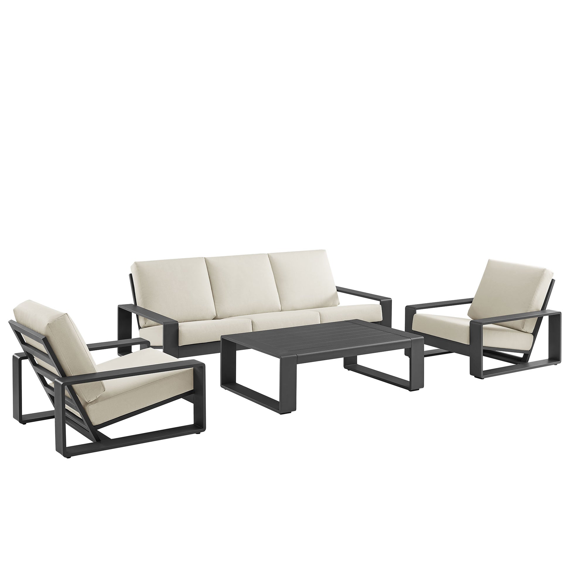 Lirienne 4-Piece Outdoor Patio Aluminum Furniture Set by Modway EEI-7306 FredCo