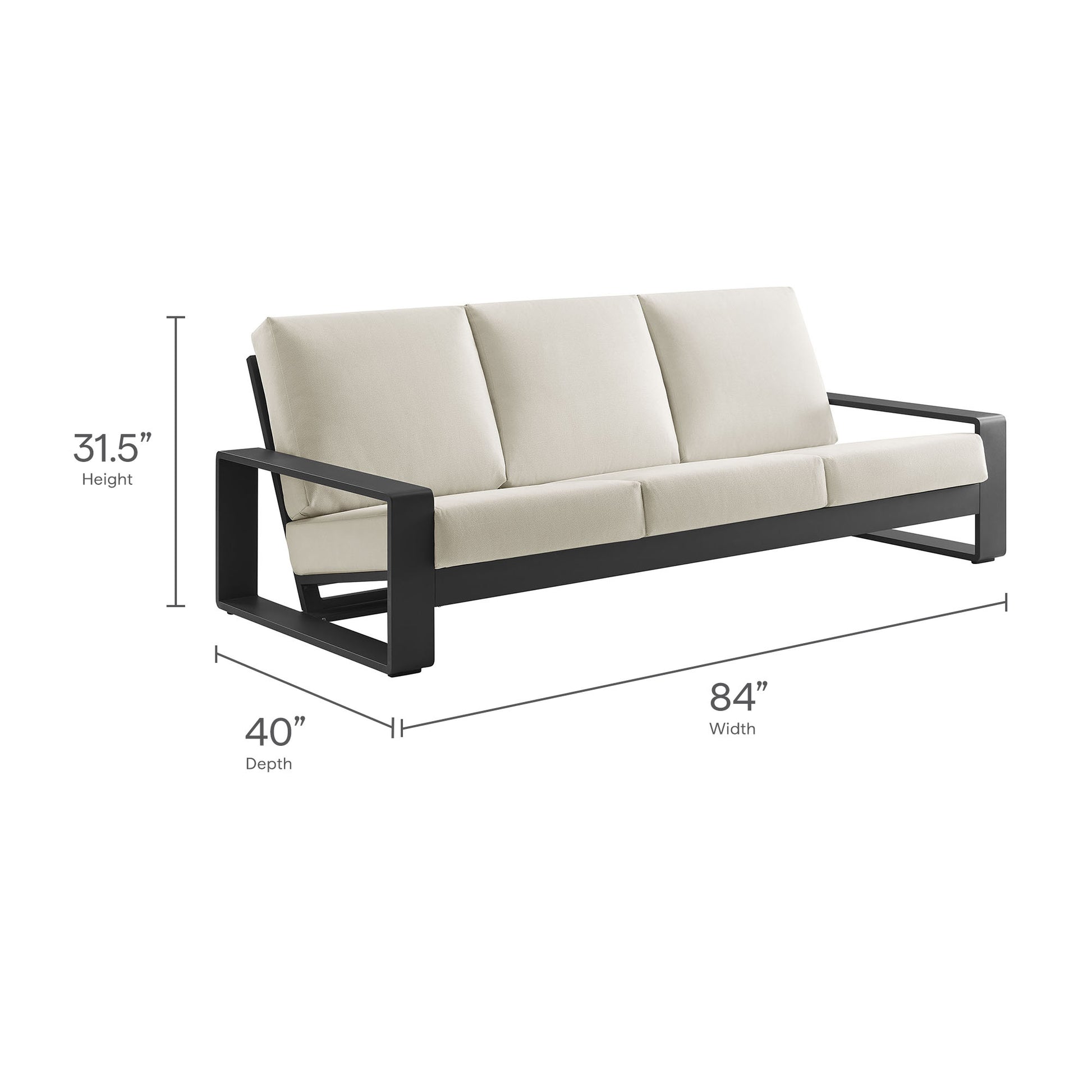 Lirienne 4-Piece Outdoor Patio Aluminum Furniture Set by Modway EEI-7306 FredCo