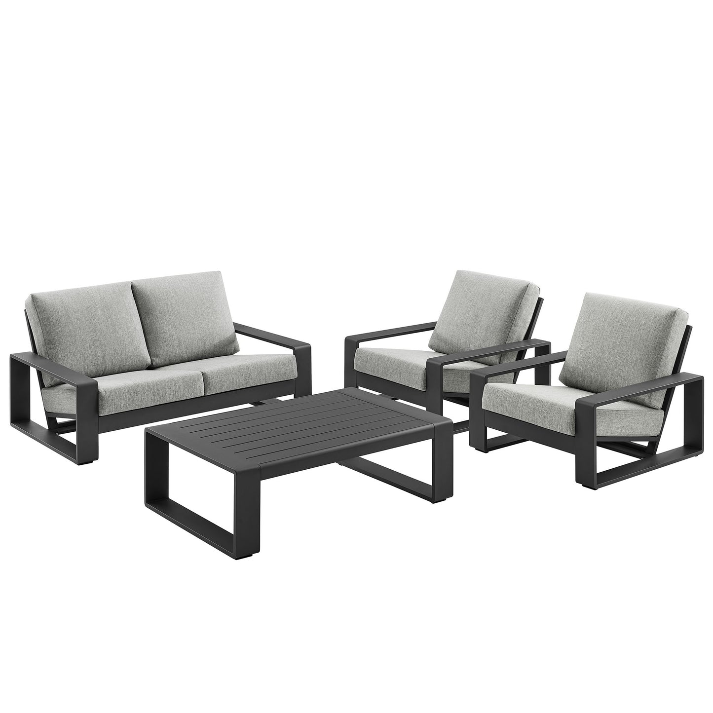 Lirienne 4-Piece Outdoor Patio Aluminum Furniture Set by Modway EEI-7323 FredCo