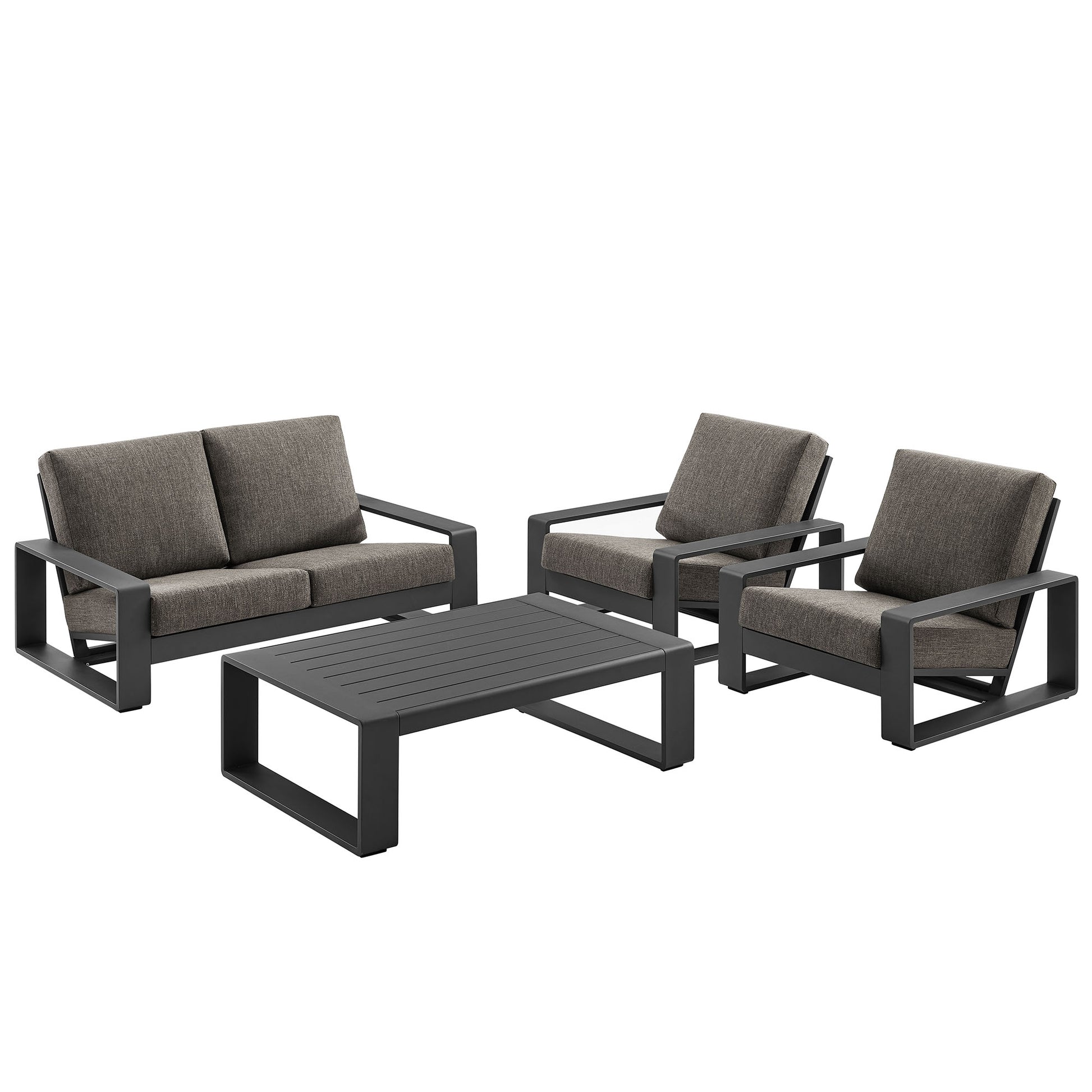 Lirienne 4-Piece Outdoor Patio Aluminum Furniture Set by Modway EEI-7323 FredCo