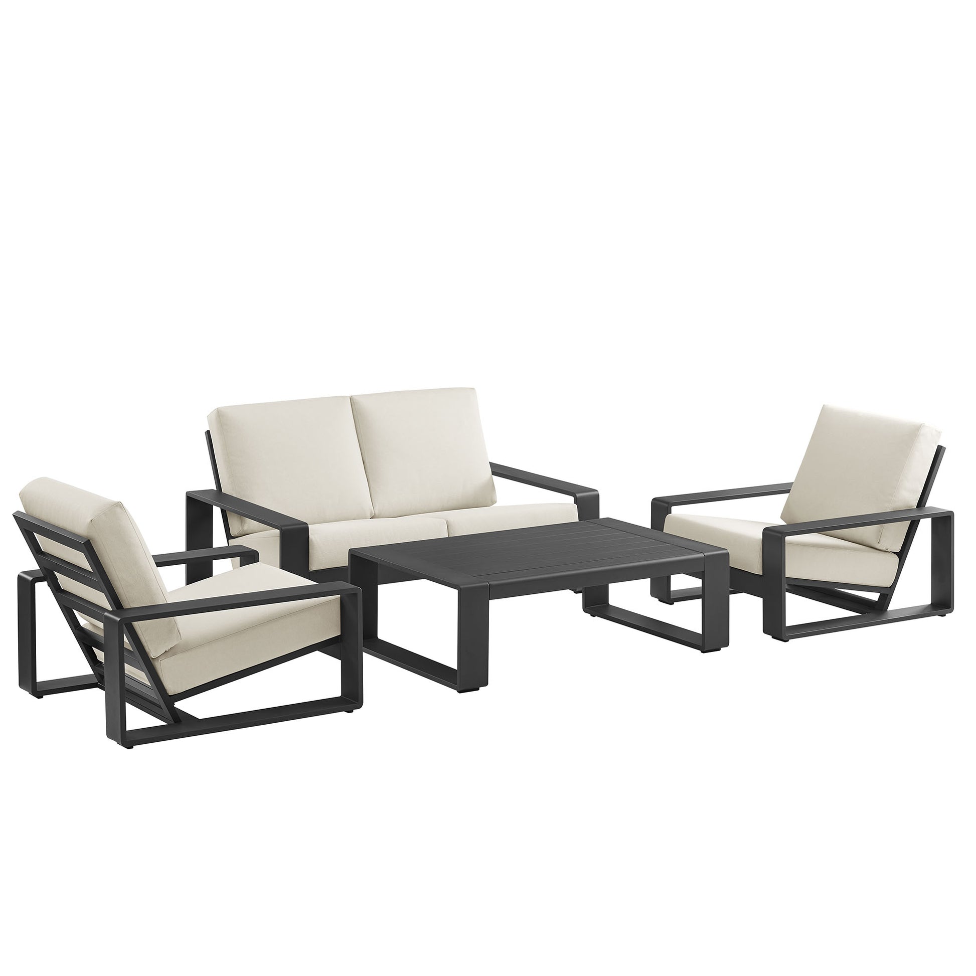 Lirienne 4-Piece Outdoor Patio Aluminum Furniture Set by Modway EEI-7323 FredCo