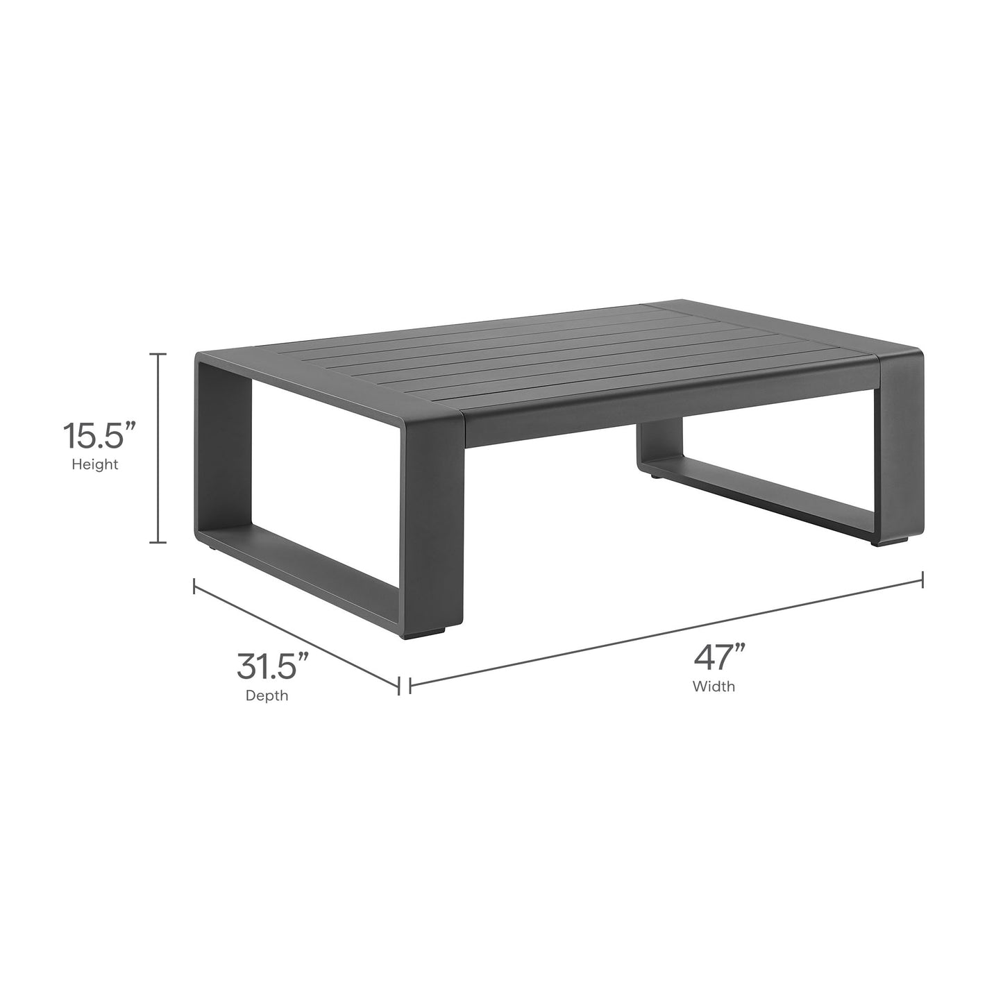 Lirienne 4-Piece Outdoor Patio Aluminum Furniture Set by Modway EEI-7323 FredCo