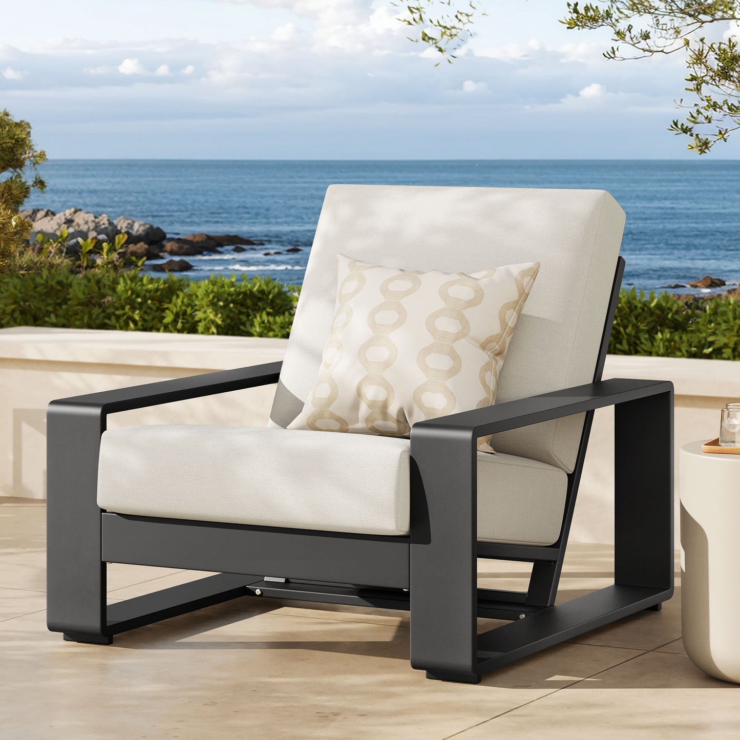 Lirienne Outdoor Patio Aluminum Armchair by Modway EEI-7300 FredCo