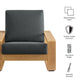 Lirienne Outdoor Patio Aluminum Faux Wood Armchair by Modway EEI-7296 FredCo
