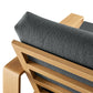 Lirienne Outdoor Patio Aluminum Faux Wood Armchair by Modway EEI-7296 FredCo