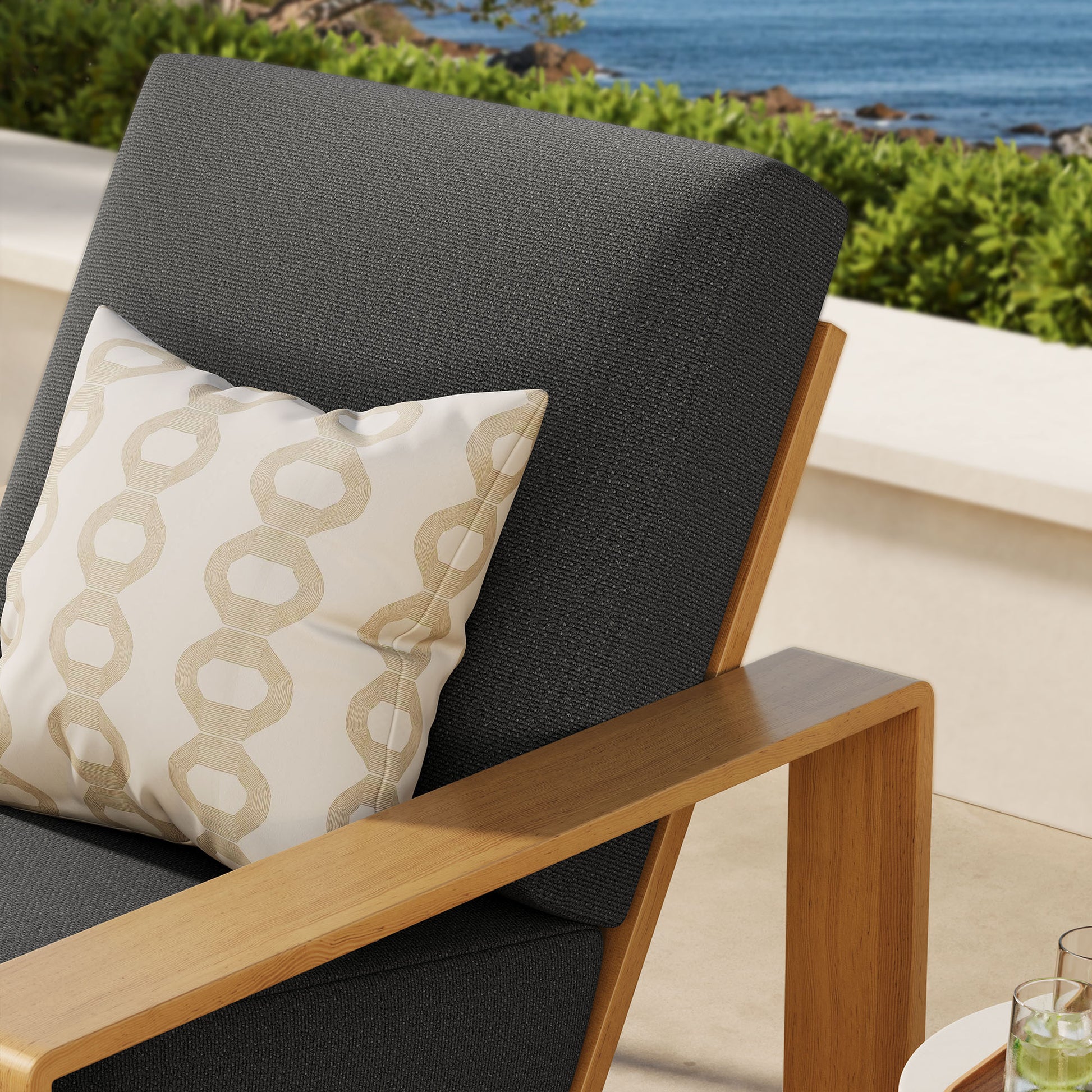 Lirienne Outdoor Patio Aluminum Faux Wood Armchair by Modway EEI-7296 FredCo