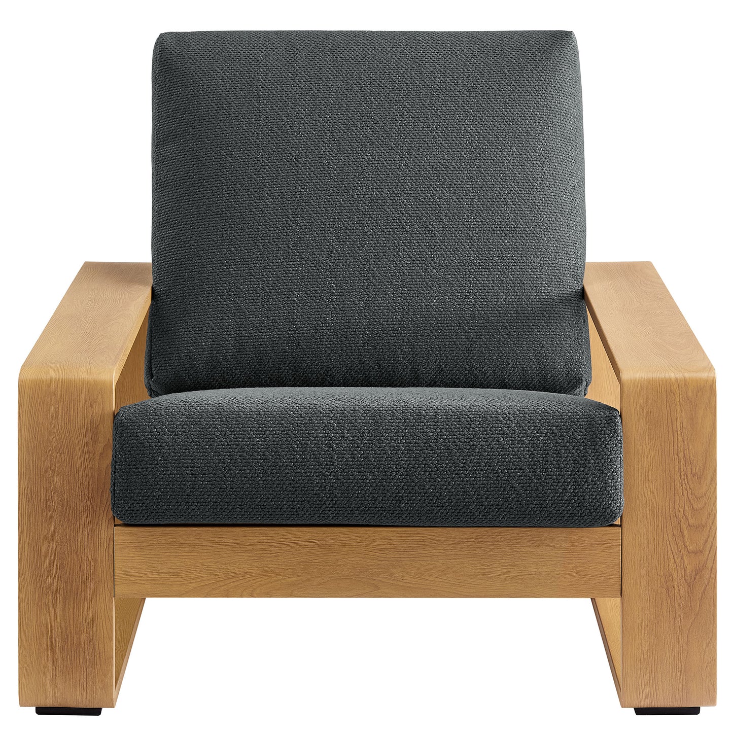 Lirienne Outdoor Patio Aluminum Faux Wood Armchairs Set of 2 by Modway EEI-7305 FredCo