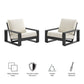 Lirienne Outdoor Patio Aluminum Faux Wood Armchairs Set of 2 by Modway EEI-7308 FredCo