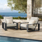 Lirienne Outdoor Patio Aluminum Faux Wood Armchairs Set of 2 by Modway EEI-7308 FredCo
