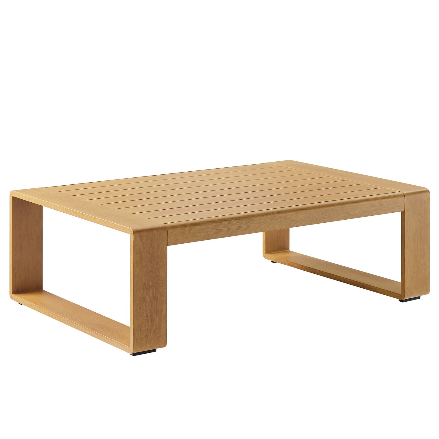 Lirienne Outdoor Patio Aluminum Faux Wood Coffee Table by Modway EEI-7299 FredCo