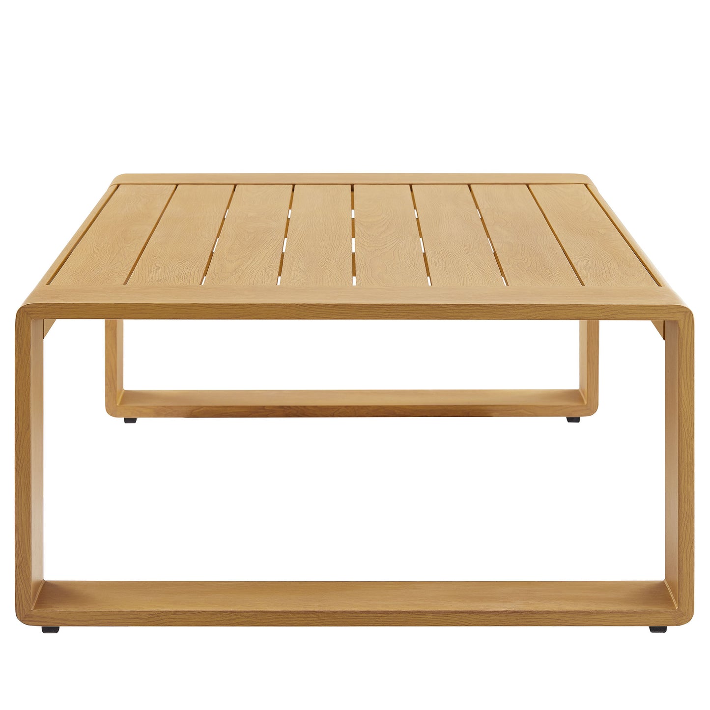 Lirienne Outdoor Patio Aluminum Faux Wood Coffee Table by Modway EEI-7299 FredCo
