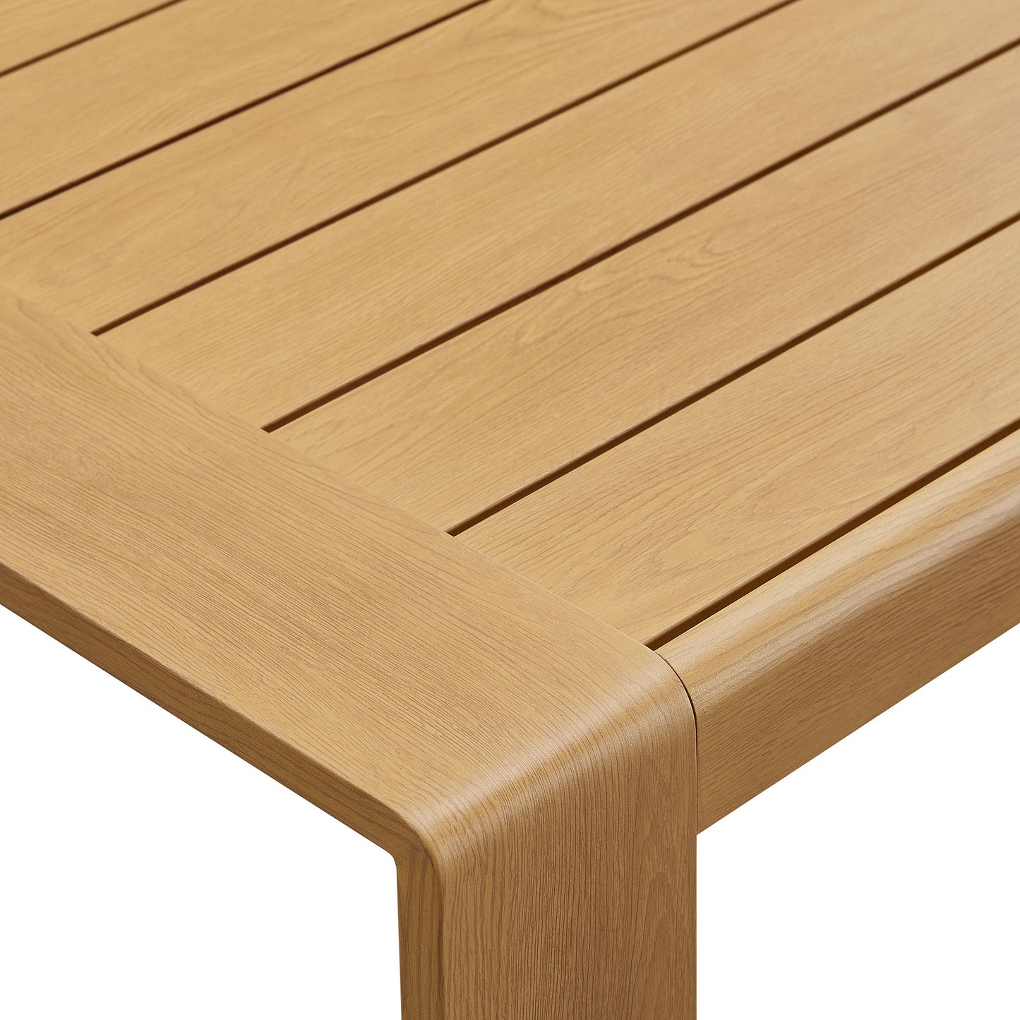 Lirienne Outdoor Patio Aluminum Faux Wood Coffee Table by Modway EEI-7299 FredCo