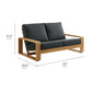 Lirienne Outdoor Patio Aluminum Faux Wood Loveseat by Modway EEI-7297 FredCo