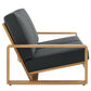 Lirienne Outdoor Patio Aluminum Faux Wood Loveseat by Modway EEI-7297 FredCo