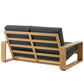 Lirienne Outdoor Patio Aluminum Faux Wood Loveseat by Modway EEI-7297 FredCo