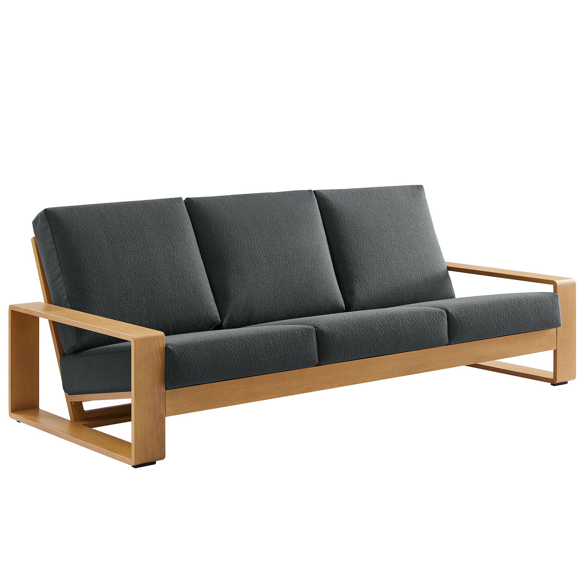 Lirienne Outdoor Patio Aluminum Faux Wood Sofa by Modway EEI-7298 FredCo