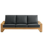 Lirienne Outdoor Patio Aluminum Faux Wood Sofa by Modway EEI-7298 FredCo