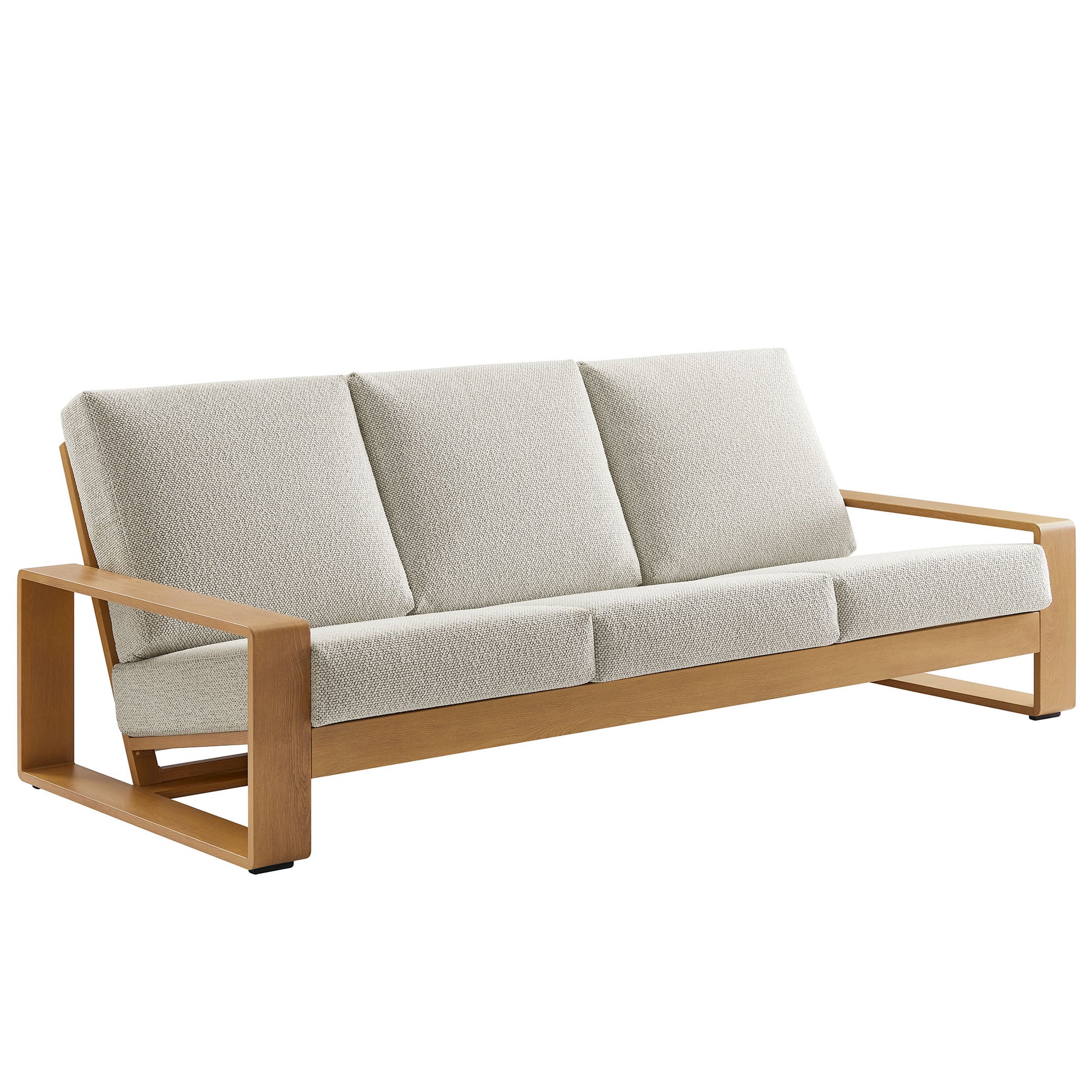 Lirienne Outdoor Patio Aluminum Faux Wood Sofa by Modway EEI-7298 FredCo