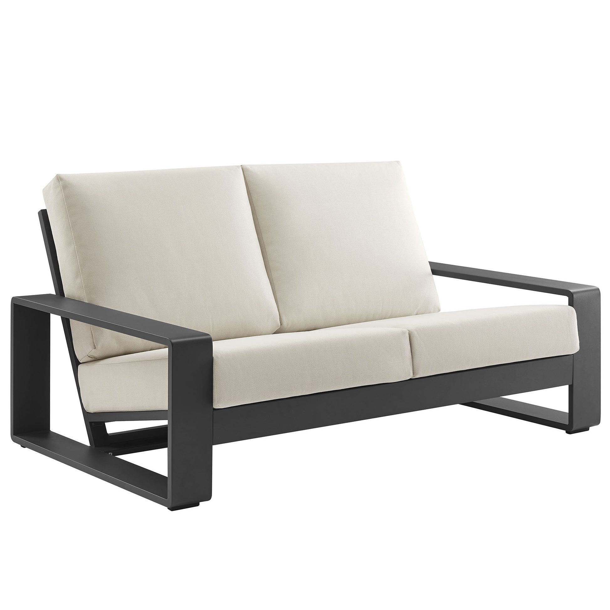 Lirienne Outdoor Patio Aluminum Loveseat by Modway EEI-7301 FredCo