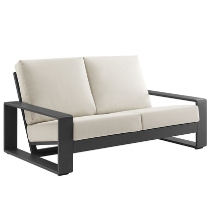 Lirienne Outdoor Patio Aluminum Loveseat by Modway EEI-7301 FredCo