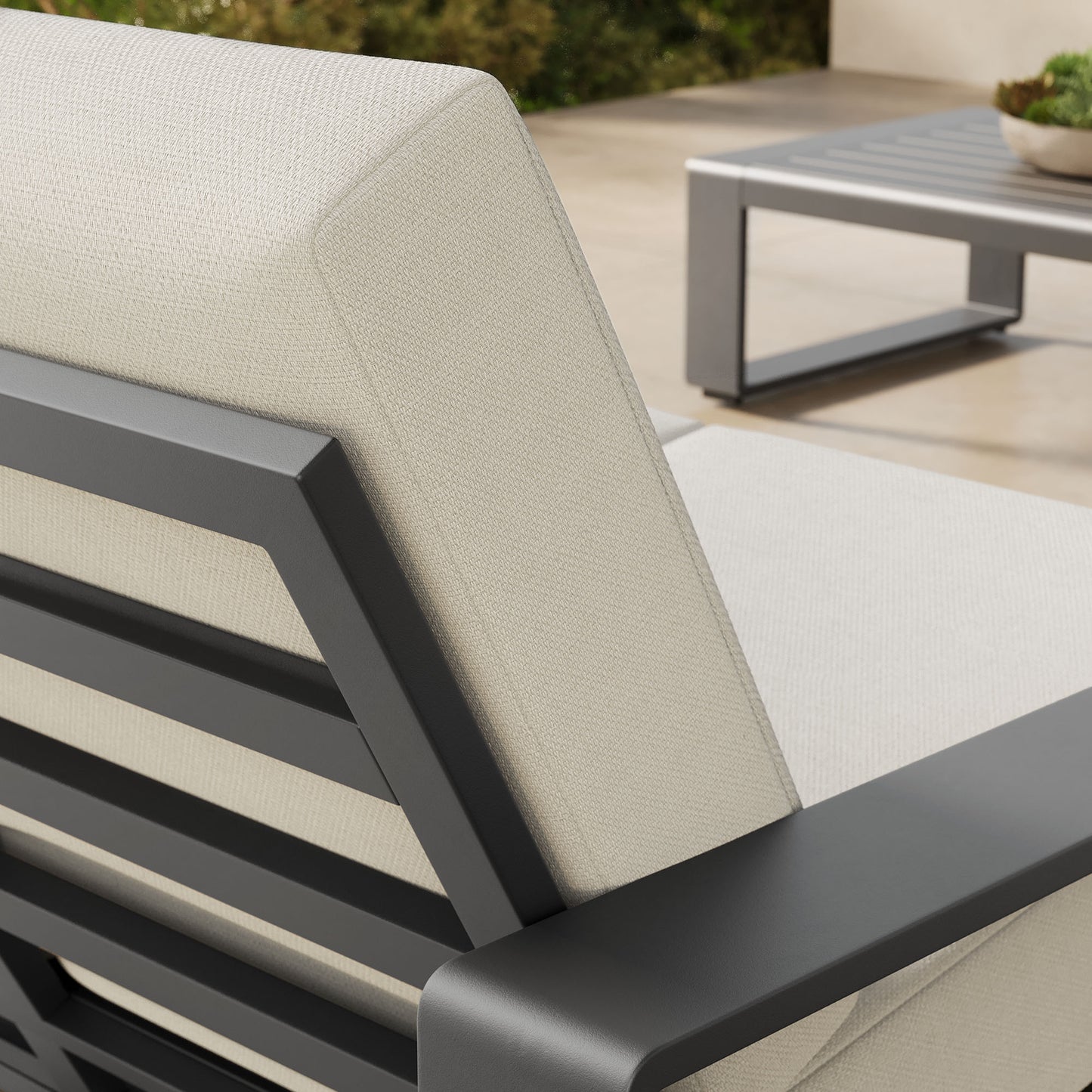 Lirienne Outdoor Patio Aluminum Loveseat by Modway EEI-7301 FredCo
