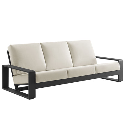 Lirienne Outdoor Patio Aluminum Sofa by Modway EEI-7302 FredCo