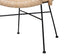 Lisa Modern Bohemian Natural Brown Rattan and Black Metal 5-Piece Dining Set FredCo
