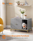 Litter Box Enclosure with Scratching Mat and Legs FredCo