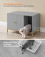 Litter Box Enclosure with Scratching Mat and Legs FredCo