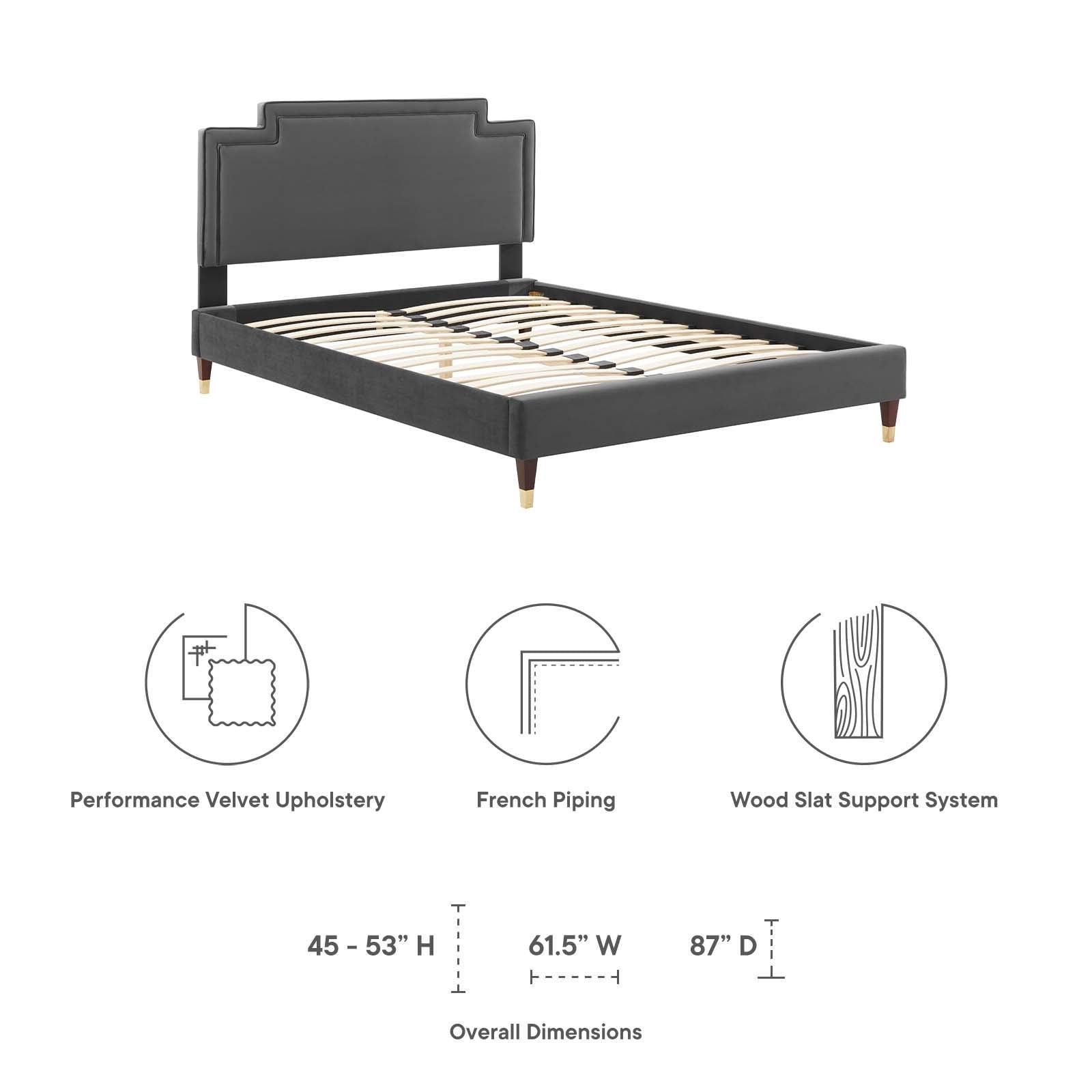 Liva Performance Velvet Twin Bed, MOD-6796 FredCo