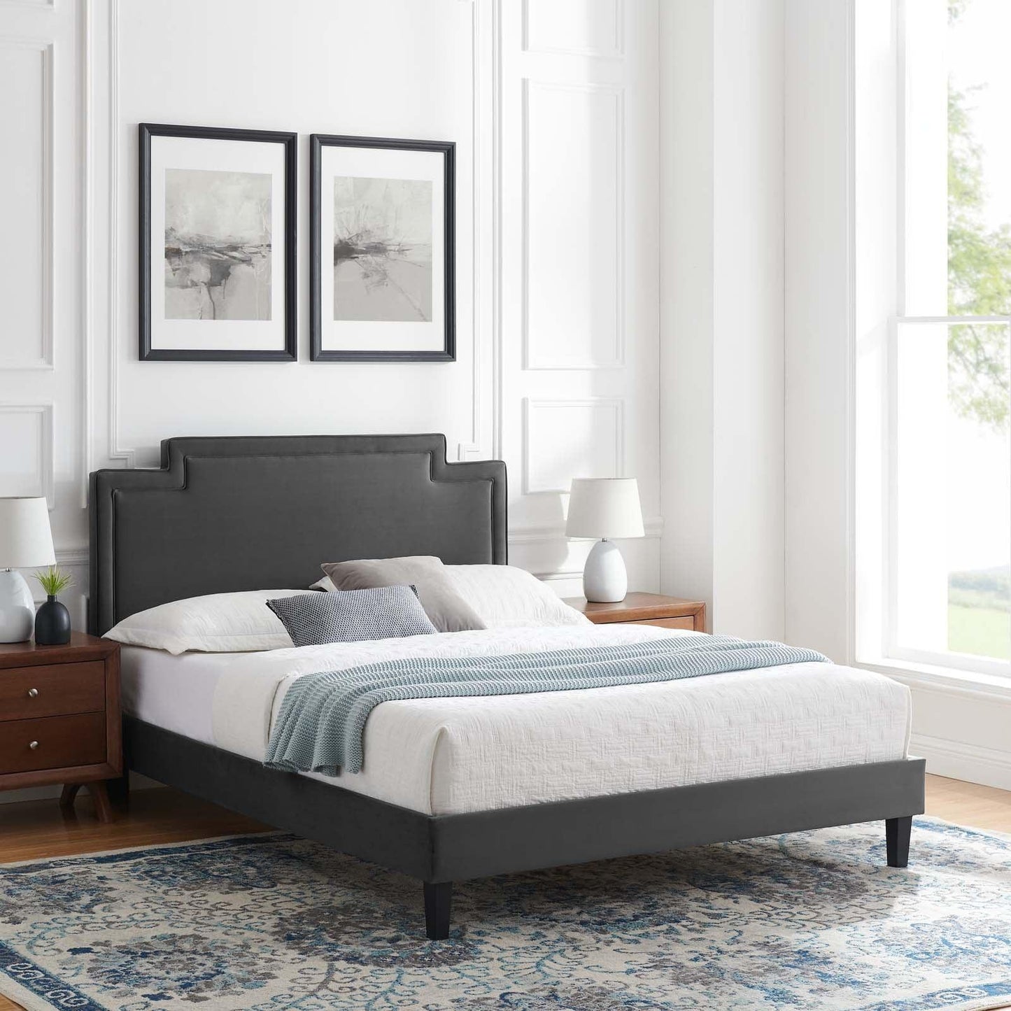 Liva Performance Velvet Twin Bed, MOD-6801 FredCo