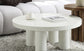 Loanna White Finish Coffee Table FredCo