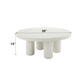 Loanna White Finish Coffee Table FredCo