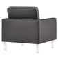 Loft Tufted Vegan Leather Armchair and Ottoman Set by Modway FredCo