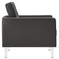 Loft Tufted Vegan Leather Armchair and Ottoman Set by Modway FredCo