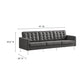 Loft Tufted Vegan Leather Sofa and Ottoman Set by Modway FredCo