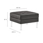 Loft Tufted Vegan Leather Sofa and Ottoman Set by Modway FredCo