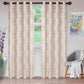 Lotus Light Filtering Floral Damask Jacquard Curtain Set FredCo