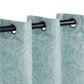 Lotus Light Filtering Floral Damask Jacquard Curtain Set FredCo