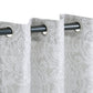 Lotus Light Filtering Floral Damask Jacquard Curtain Set FredCo