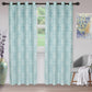 Lotus Light Filtering Floral Damask Jacquard Curtain Set FredCo